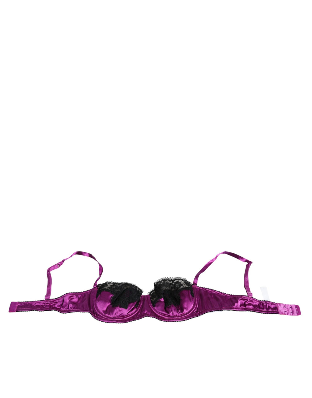 Women’s Dolce &amp; Gabbana Purple Silk Underwired Balconette Bra Underwear