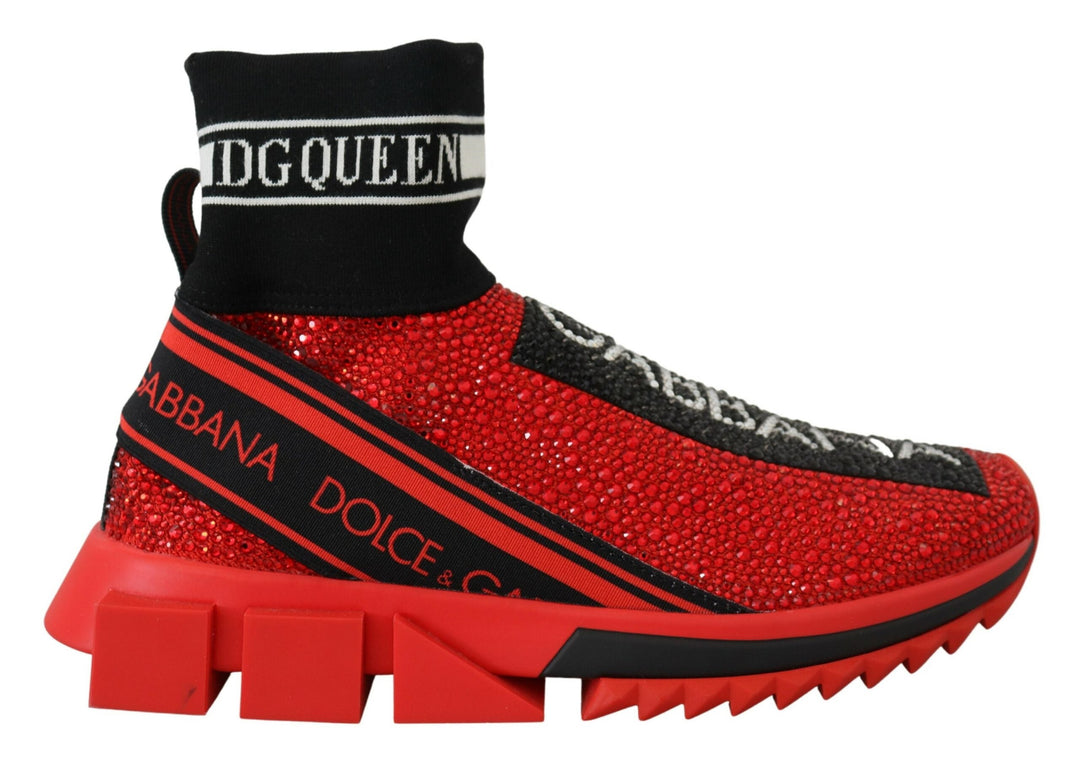 Zapatillas deportivas Dolce Gabbana Red Sorrento con fragancia de lujo para vestidos