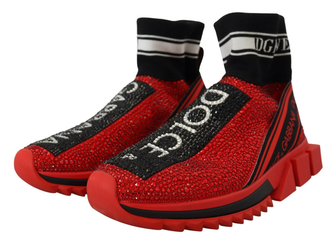 Zapatillas deportivas Dolce Gabbana Red Sorrento con fragancia de lujo para vestidos