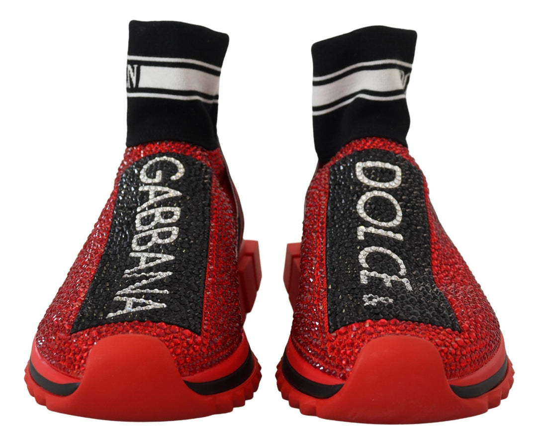 Zapatillas deportivas Dolce Gabbana Red Sorrento con fragancia de lujo para vestidos