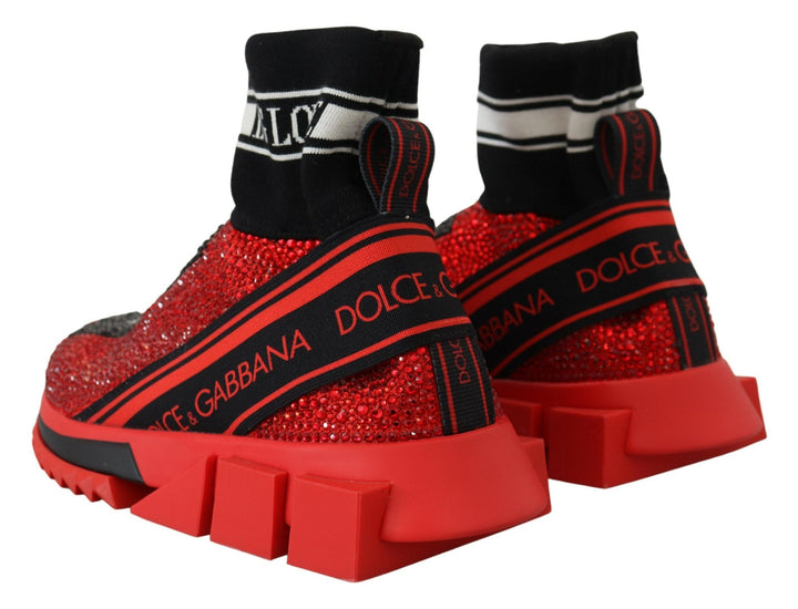Zapatillas deportivas Dolce Gabbana Red Sorrento con fragancia de lujo para vestidos