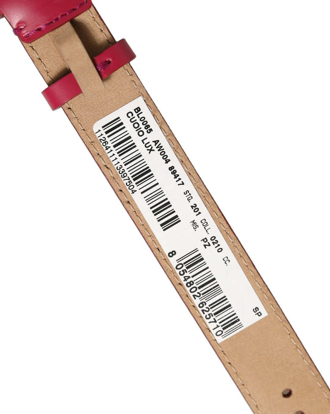 Women’s Dolce &amp; Gabbana Red Calfskin Leather Gold Buckle Belt Strap Bracelet