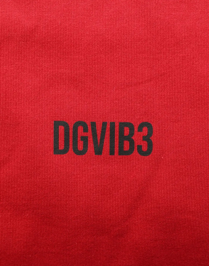 Women’s Dolce &amp; Gabbana Red Cotton Graphic Print Crew Neck T-shirt