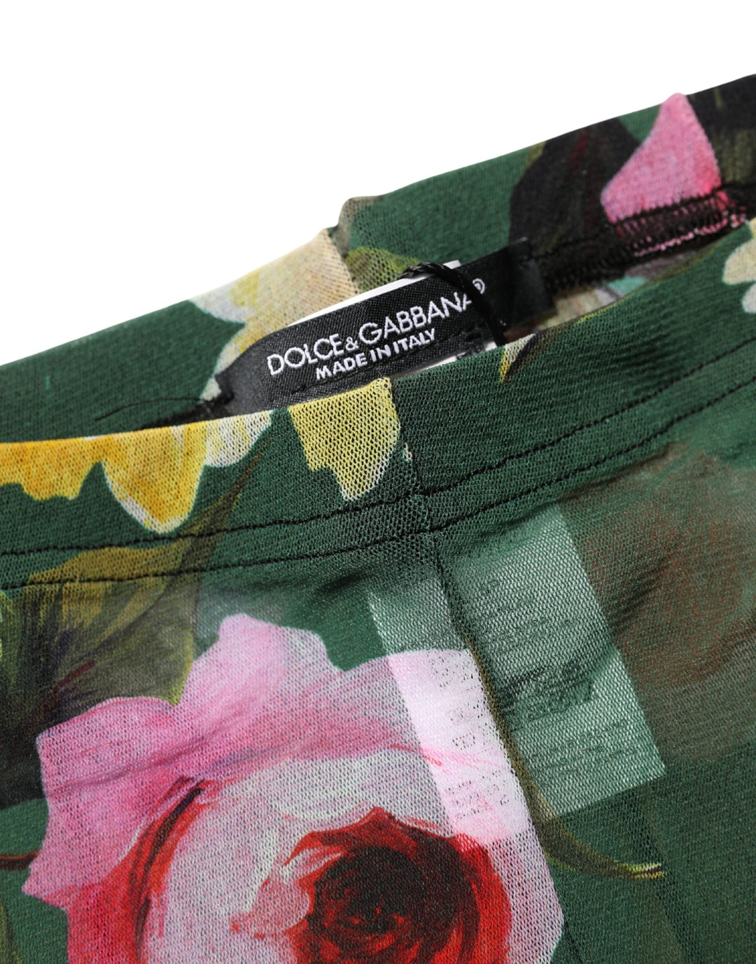 Women’s Dolce &amp; Gabbana Red Floral Fishnet Tights Stockings Pantyhose Socks