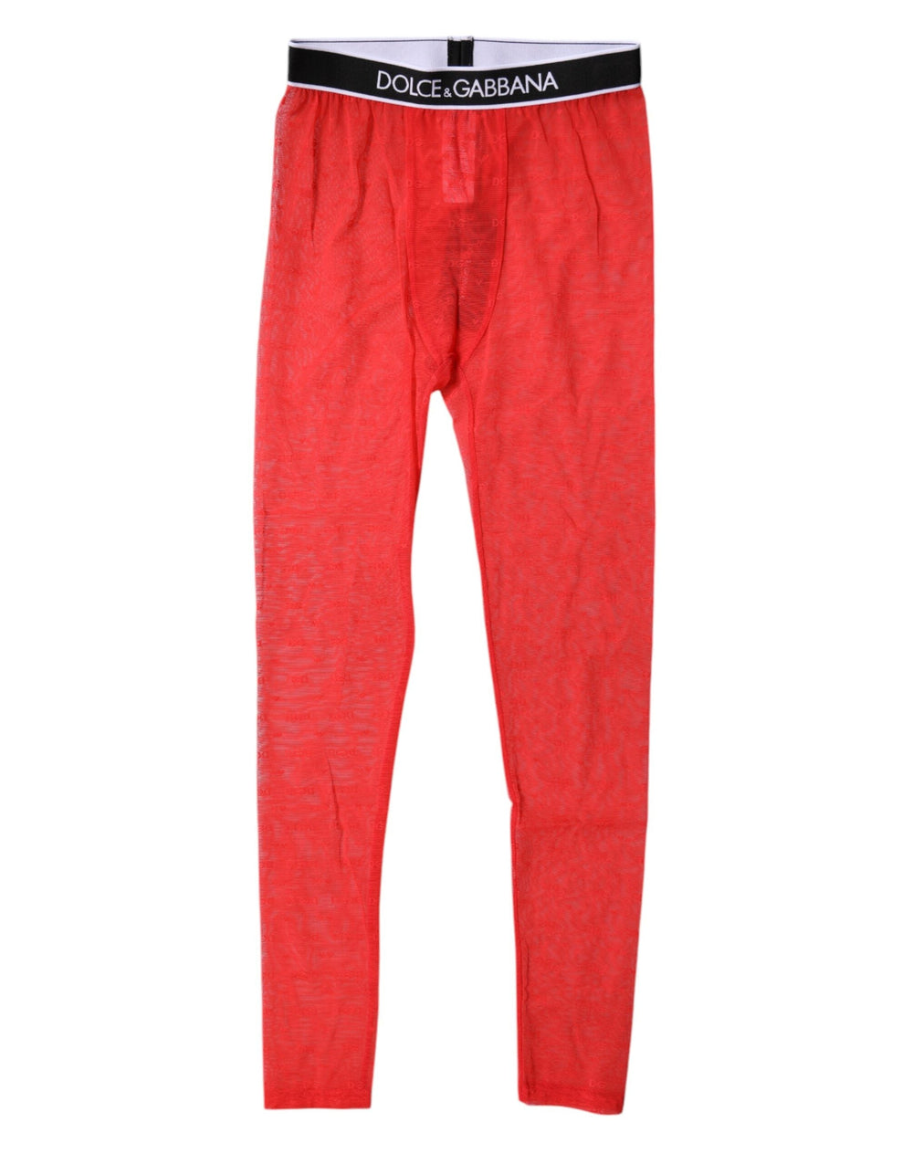 Women’s Dolce & Gabbana Red Logo Lace Lingerie Tight Pants Underwear