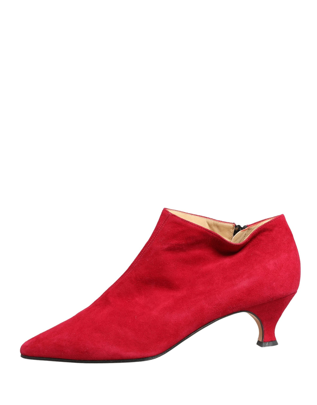 Women’s Dolce &amp; Gabbana Red Suede Ankle Boots Shoes