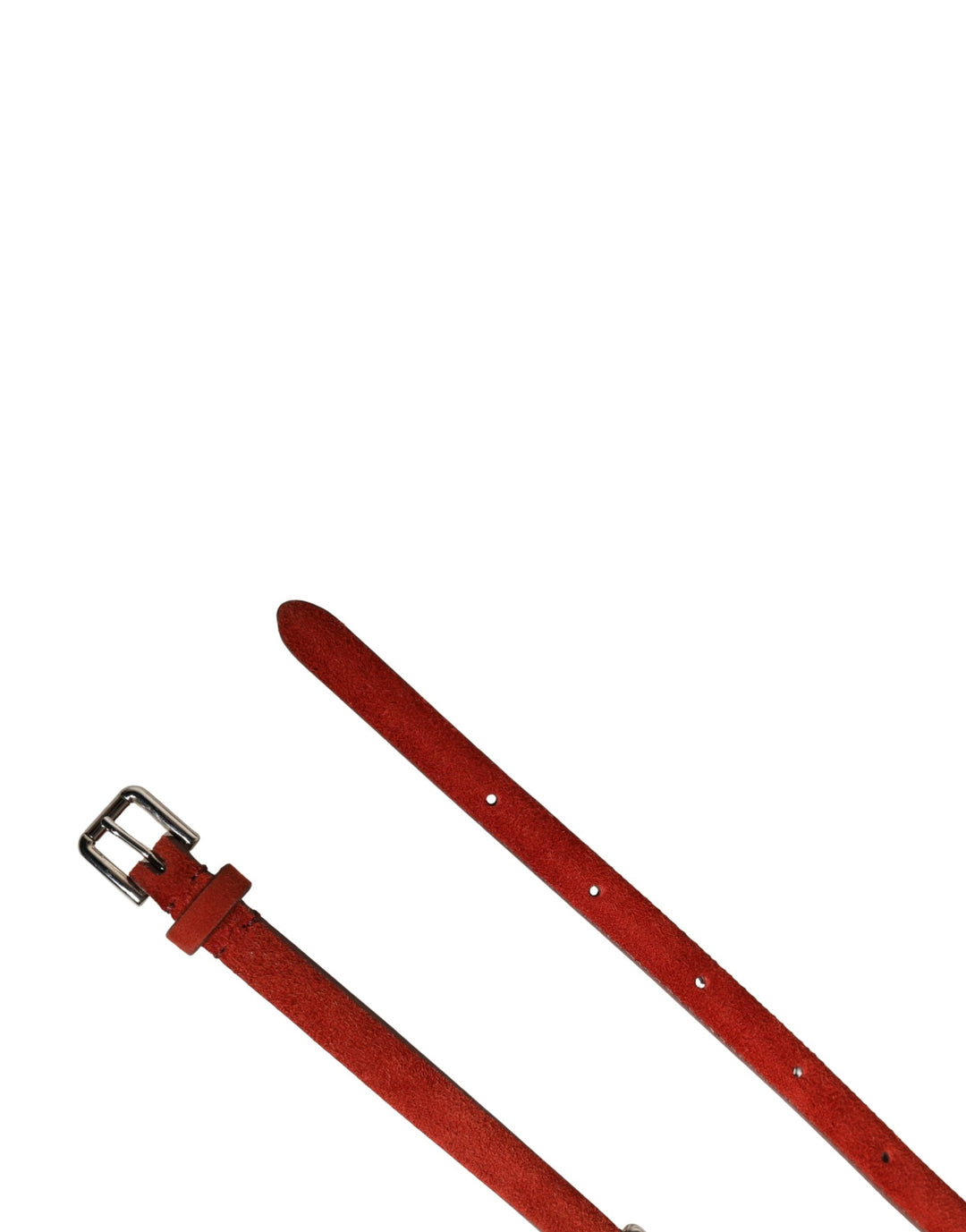 Women’s Dolce &amp; Gabbana Red Velvet Crystals Chain Embellished Belt