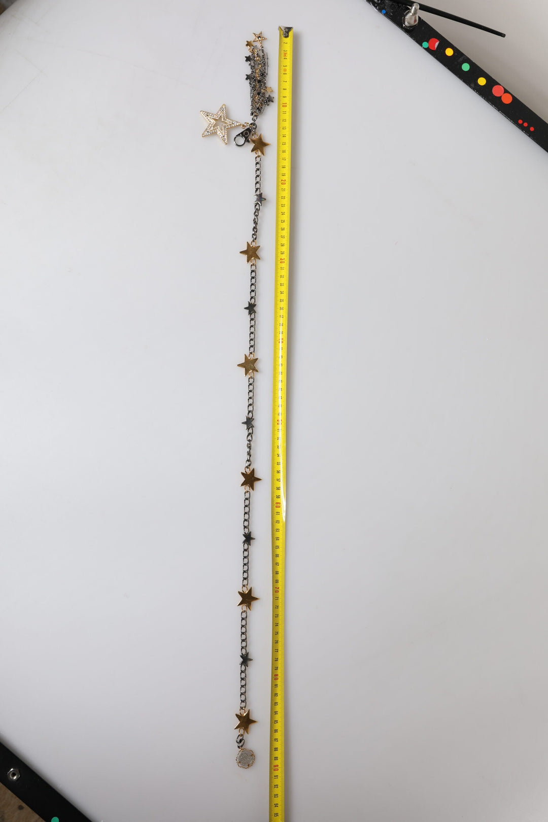 Women’s Dolce &amp; Gabbana Silver Gold Brass Embellished Waist Chain Belt