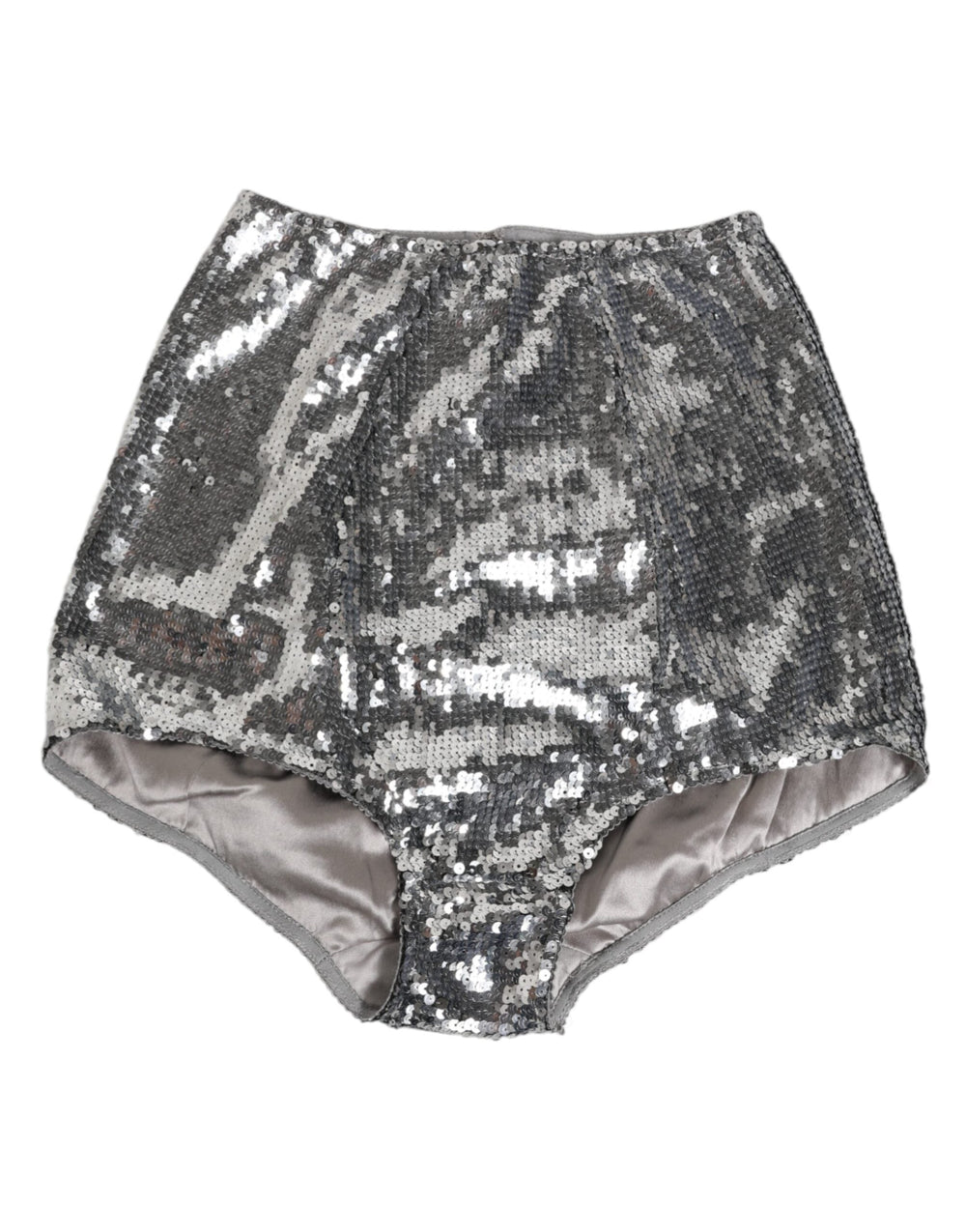 Women’s Dolce & Gabbana Silver Nylon Sequined Slip Girdle Panty Underwear
