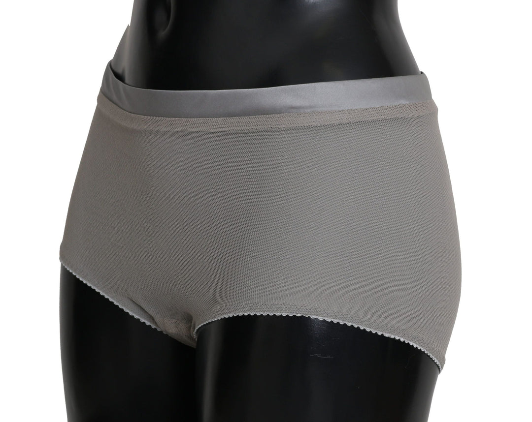 Women’s Dolce &amp; Gabbana Underwear Silver with Net Silk Bottoms