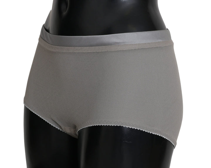 Women’s Dolce &amp; Gabbana Underwear Silver with Net Silk Bottoms