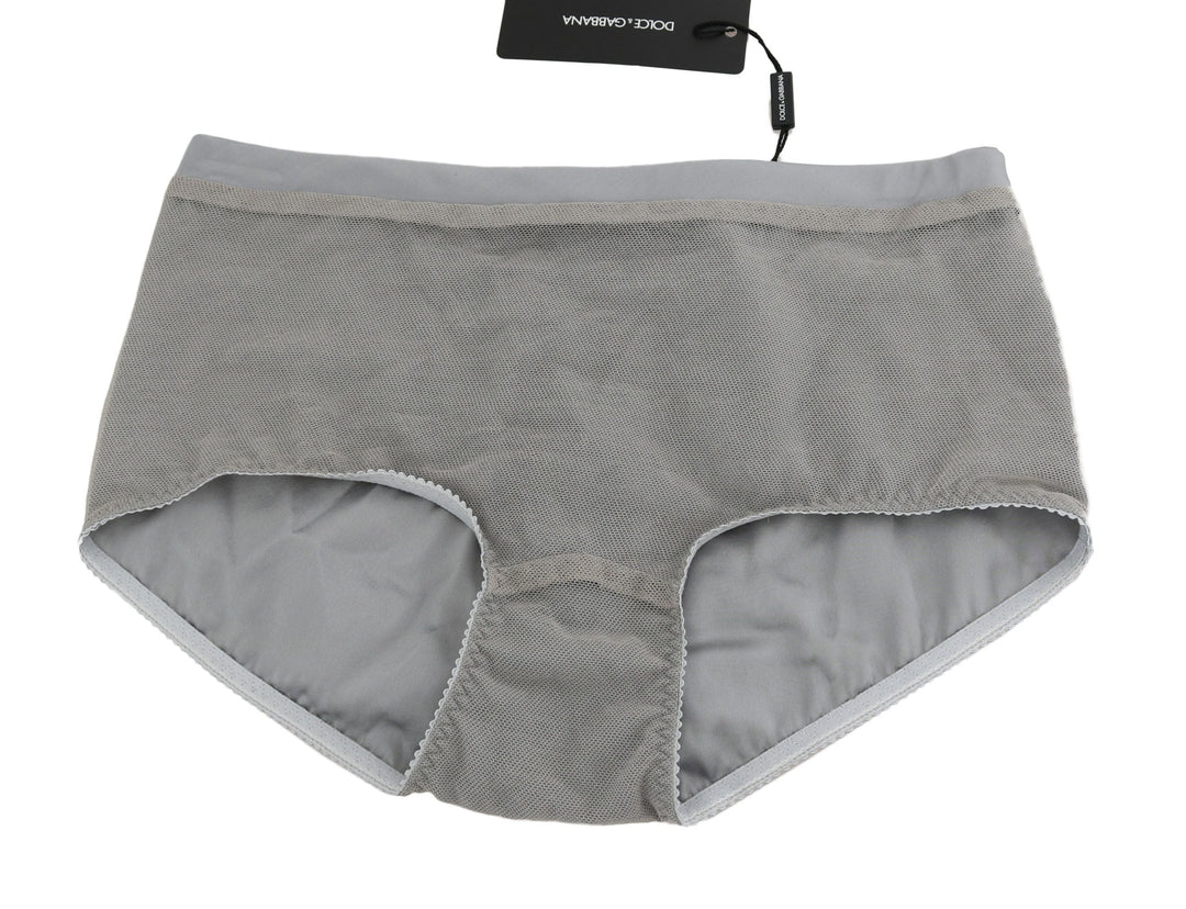 Women’s Dolce &amp; Gabbana Underwear Silver with Net Silk Bottoms