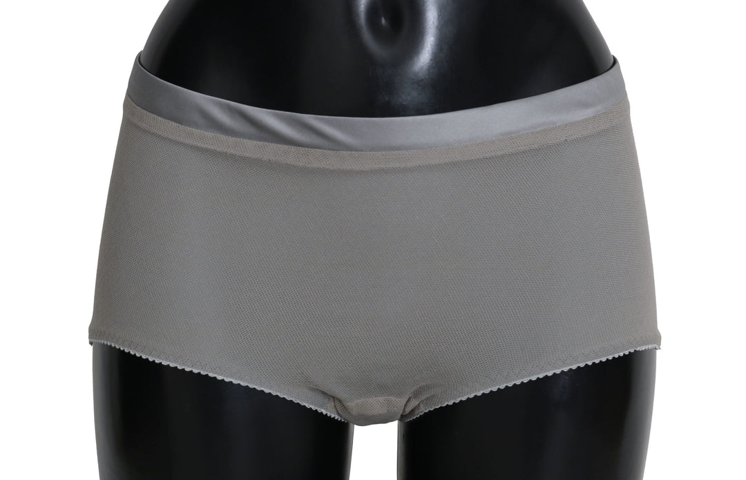 Women’s Dolce &amp; Gabbana Underwear Silver with Net Silk Bottoms