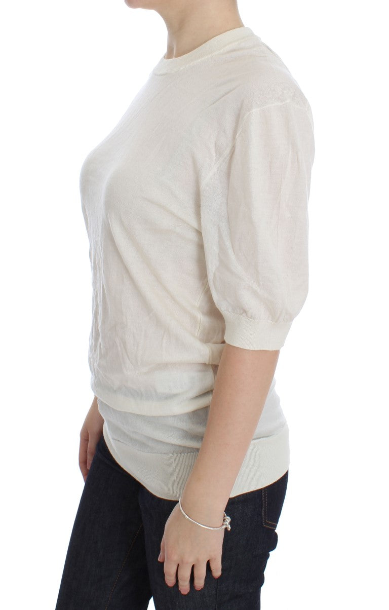 Women’s Dolce & Gabbana White 100% Cashmere Sweater