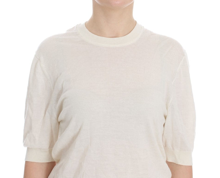 Women’s Dolce &amp; Gabbana White 100% Cashmere Sweater