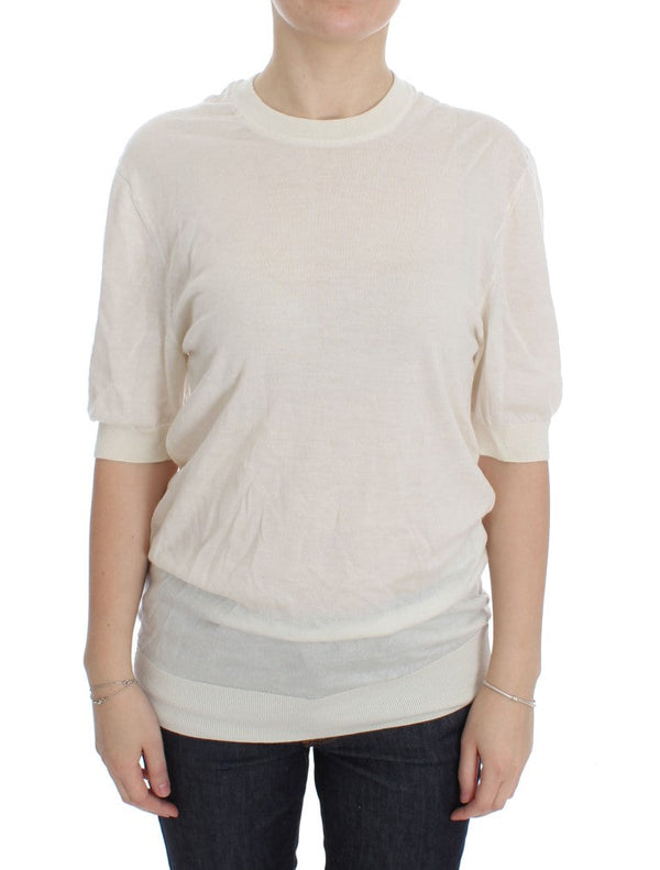 Women’s Dolce & Gabbana White 100% Cashmere Sweater