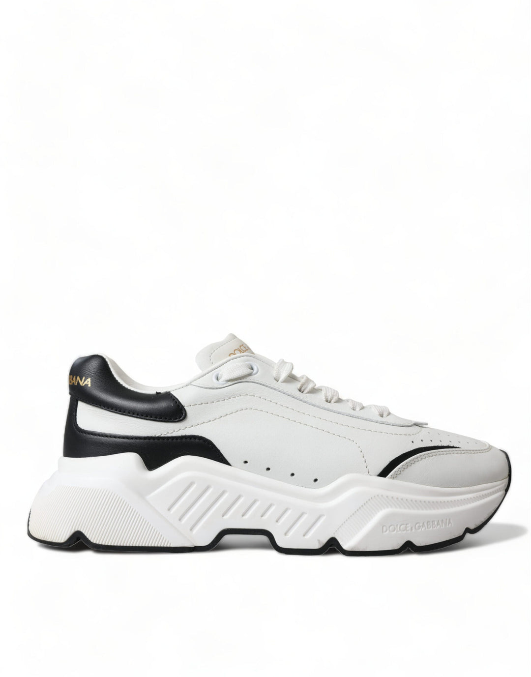 Dolce &amp; Gabbana White Black Low Top Daymaster Sneakers Shoes