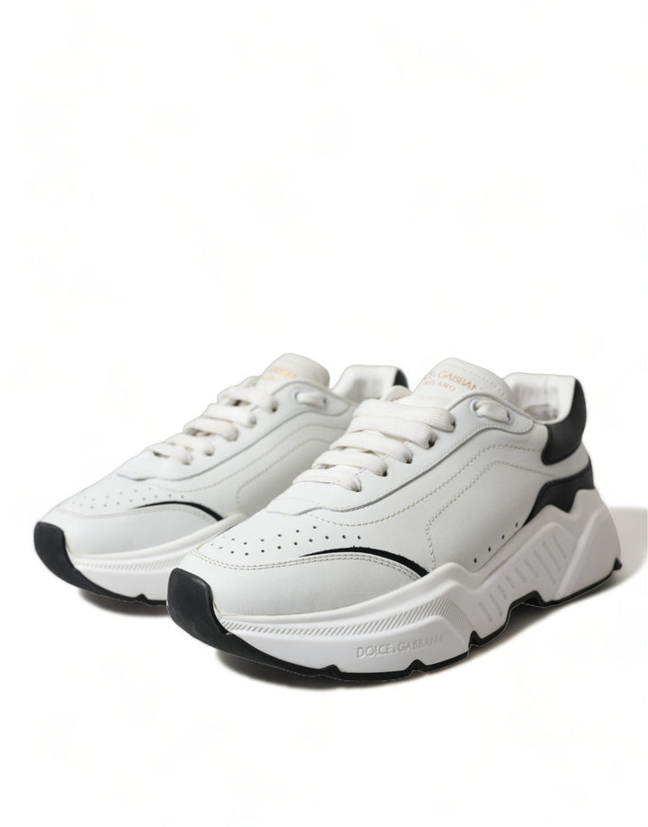 Dolce &amp; Gabbana White Black Low Top Daymaster Sneakers Shoes
