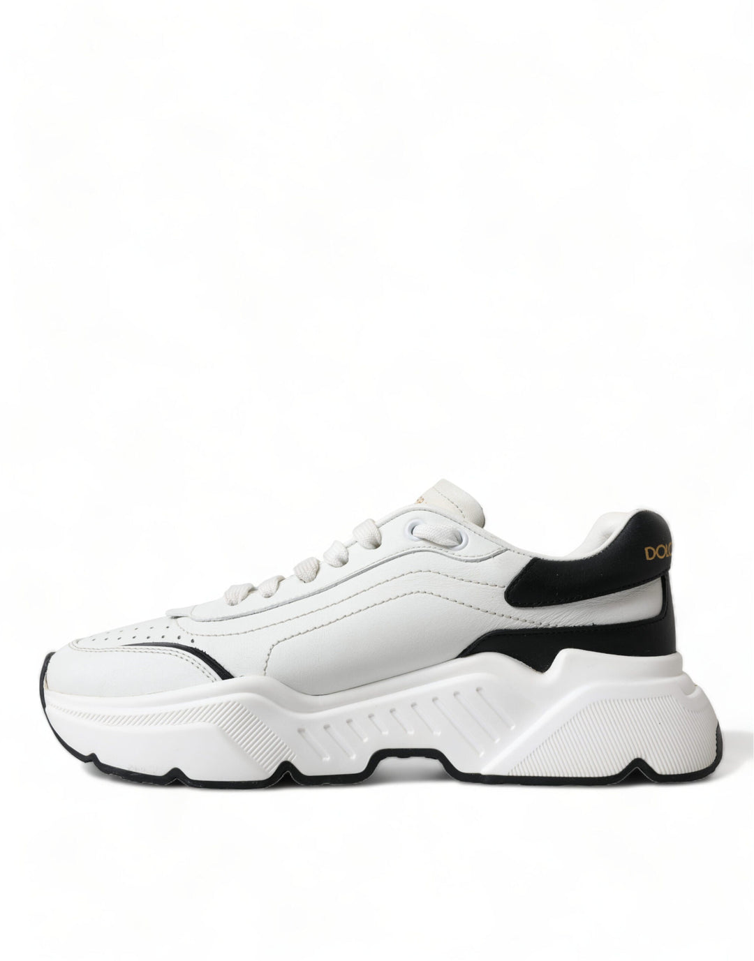 Dolce &amp; Gabbana White Black Low Top Daymaster Sneakers Shoes