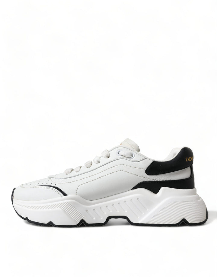 Dolce &amp; Gabbana White Black Low Top Daymaster Sneakers Shoes