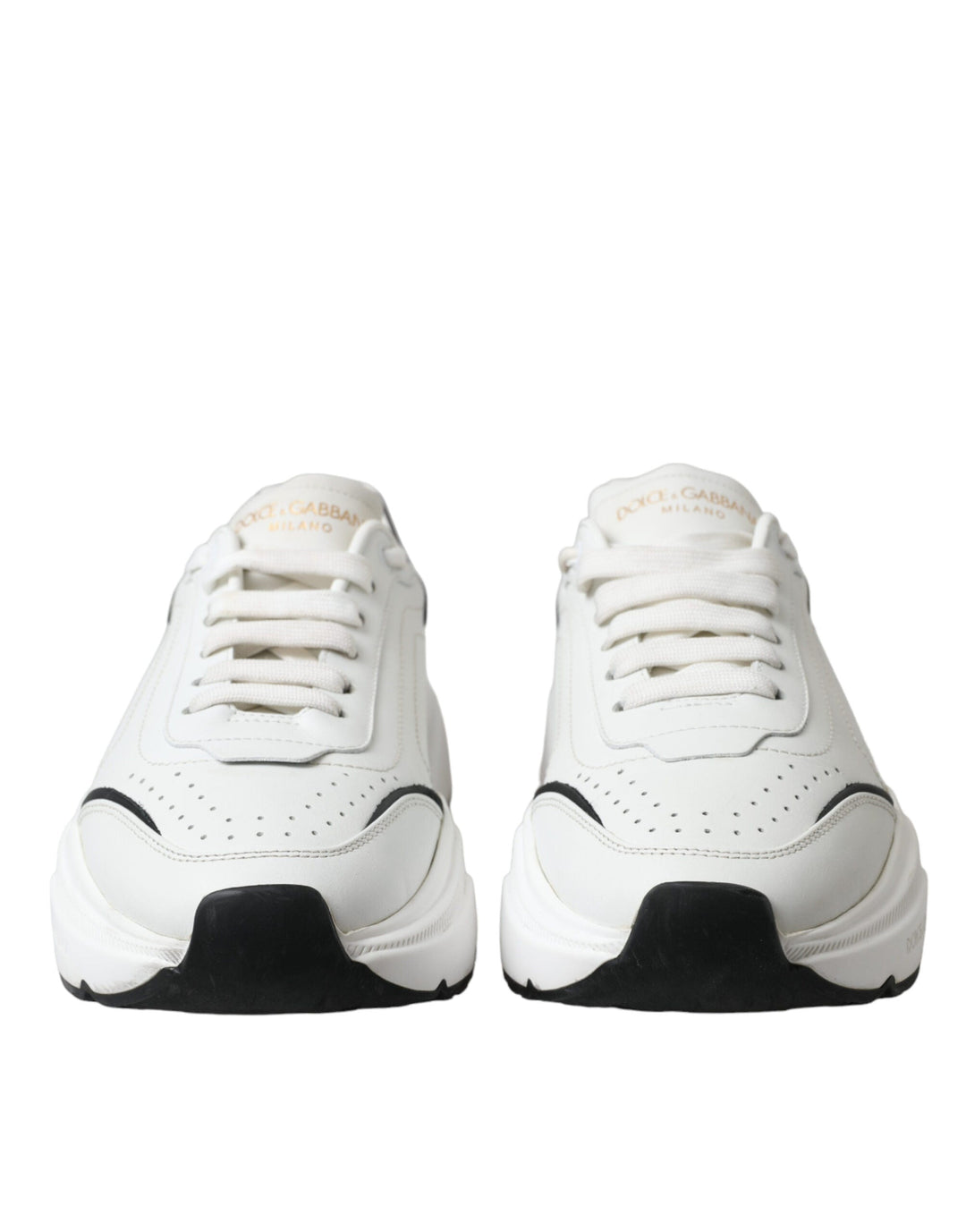 Dolce &amp; Gabbana White Black Low Top Daymaster Sneakers Shoes