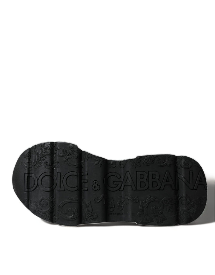 Dolce &amp; Gabbana White Black Low Top Daymaster Sneakers Shoes