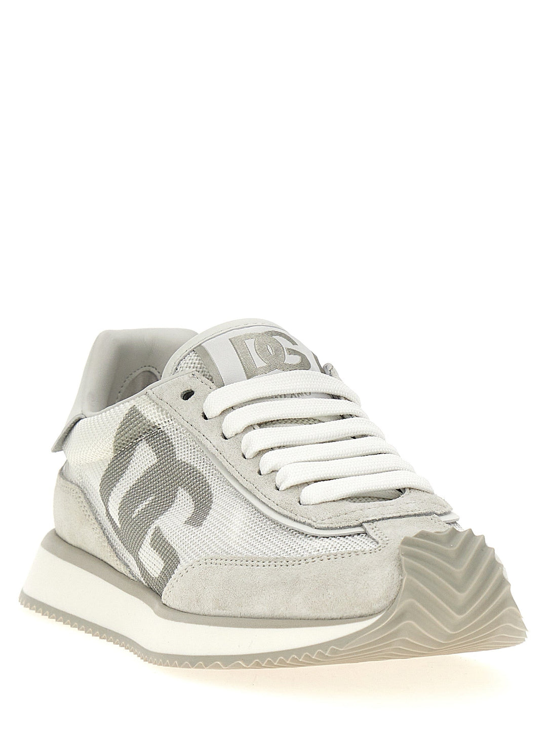 Dolce &amp; Gabbana White Calfskin Athletic Sneakers