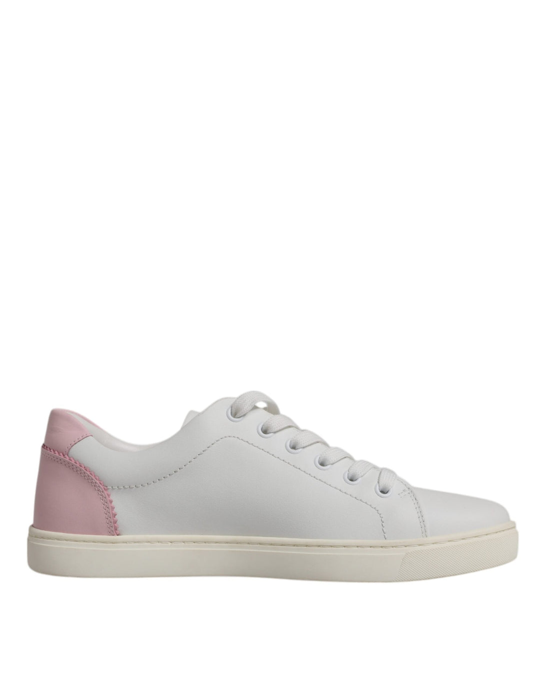 Dolce &amp; Gabbana White Classic Calf Leather Sneakers Shoes
