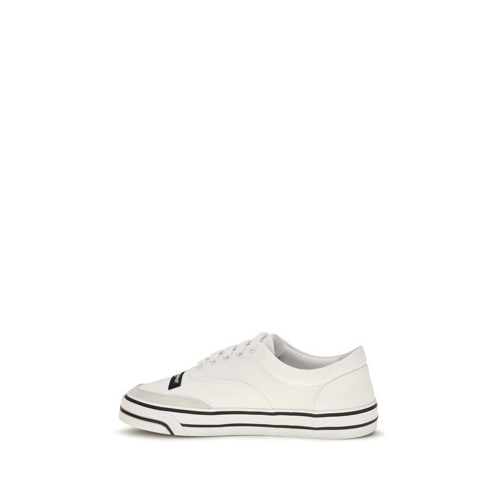Dolce &amp; Gabbana White Cotton Low Top Sneakers