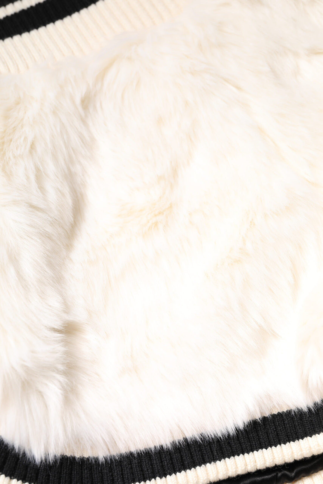 Short taille haute en fausse fourrure blanche Dolce &amp;amp; Gabbana