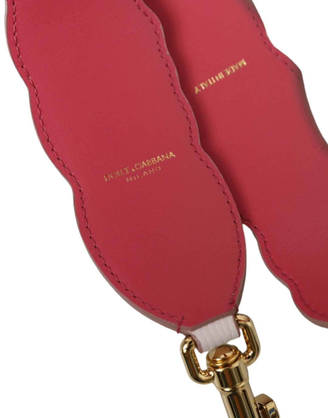 Women’s Dolce &amp; Gabbana White Floral Leather Accessory Shoulder Strap