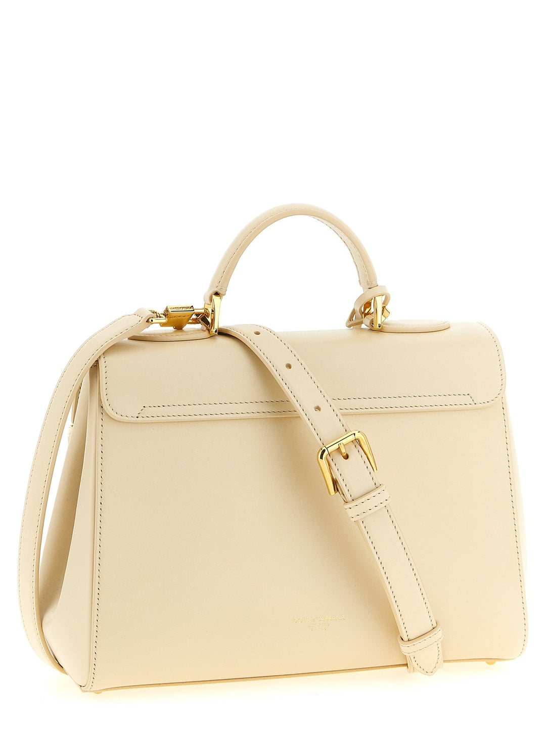 Women’s Dolce &amp; Gabbana White Lamb Leather Handbag