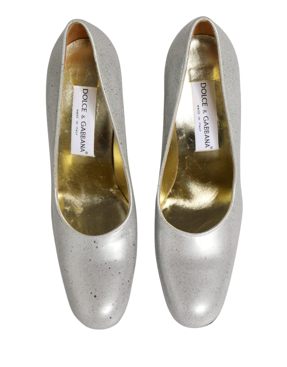Women’s Dolce & Gabbana White Leather High Heels Women Pumps Shoes