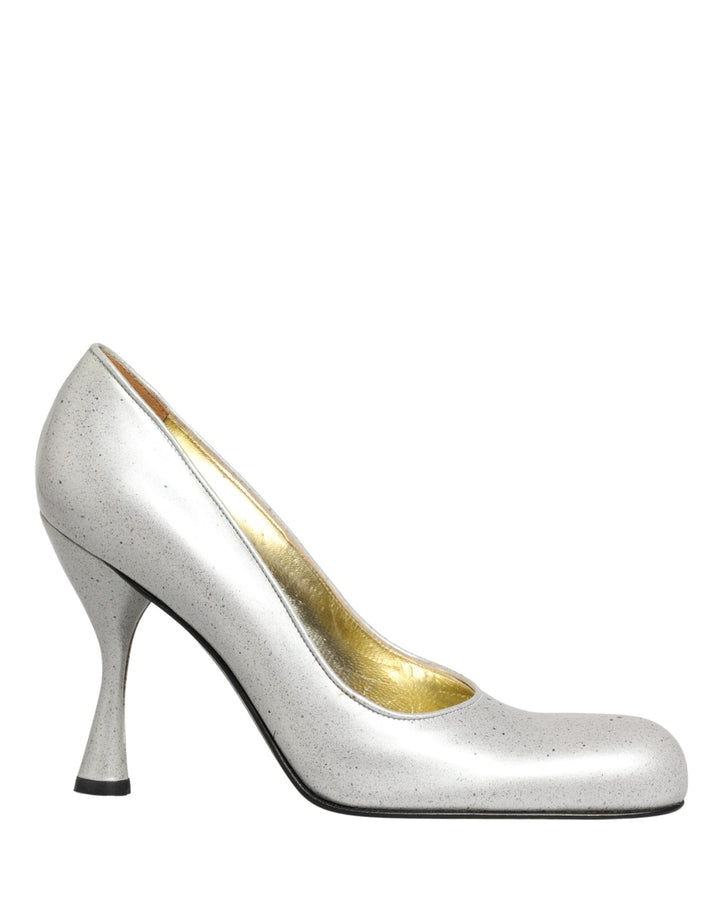Women’s Dolce &amp; Gabbana White Leather High Heels Women Pumps Shoes