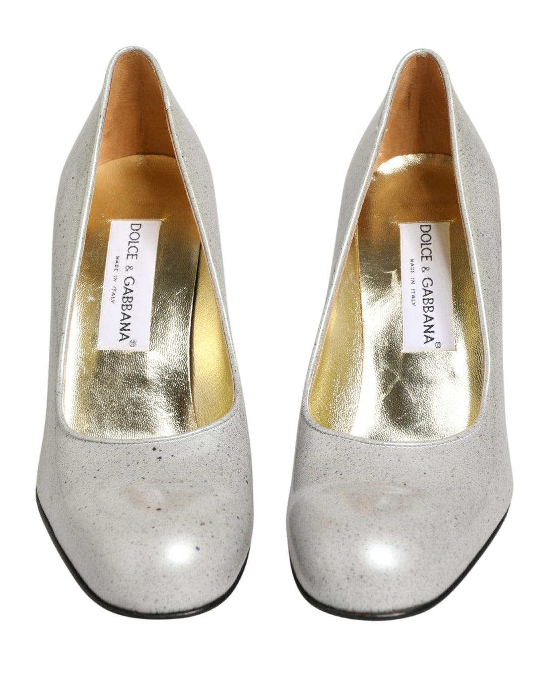 Women’s Dolce & Gabbana White Leather High Heels Women Pumps Shoes