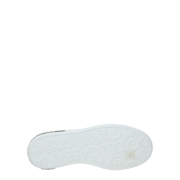 Women’s Dolce &amp; Gabbana White Leather Low Top Sneakers
