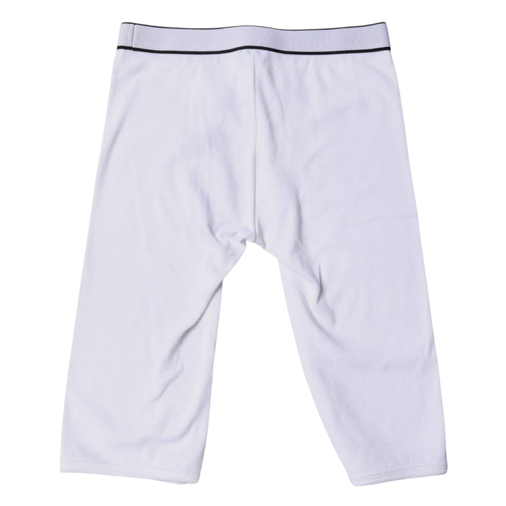 Women’s Dolce &amp; Gabbana White Logo Cotton Cropped Tights Underwear