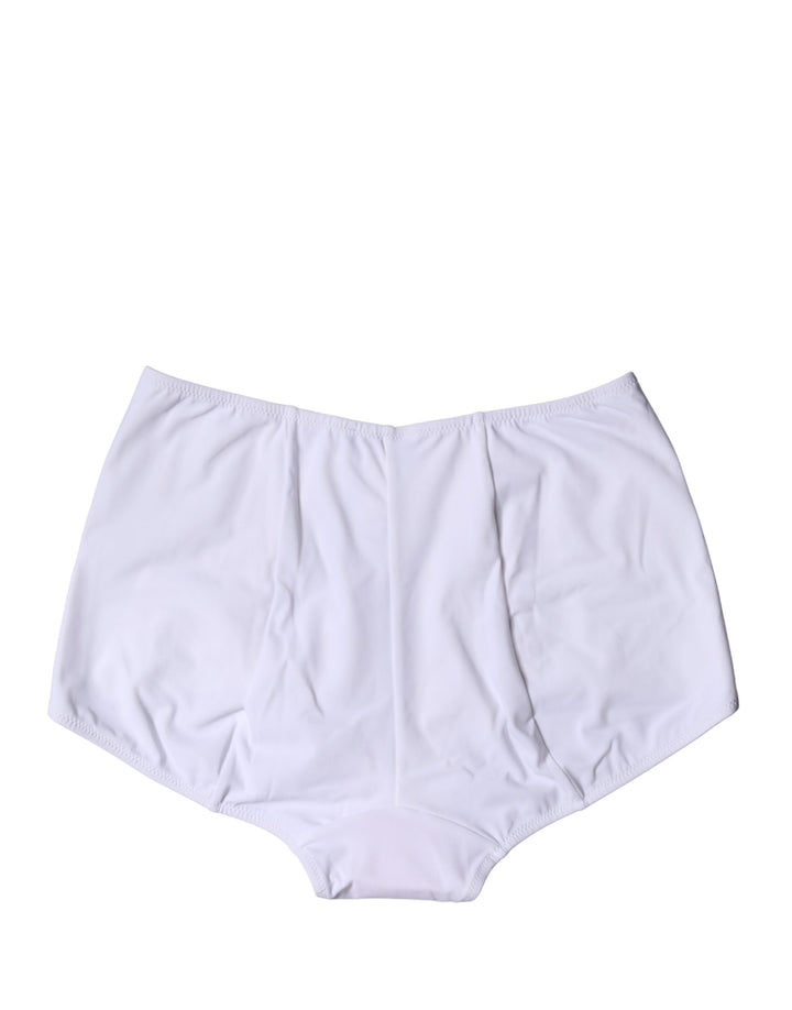 Women’s Dolce &amp; Gabbana White Logo Girdle High Waist Panty Underwear