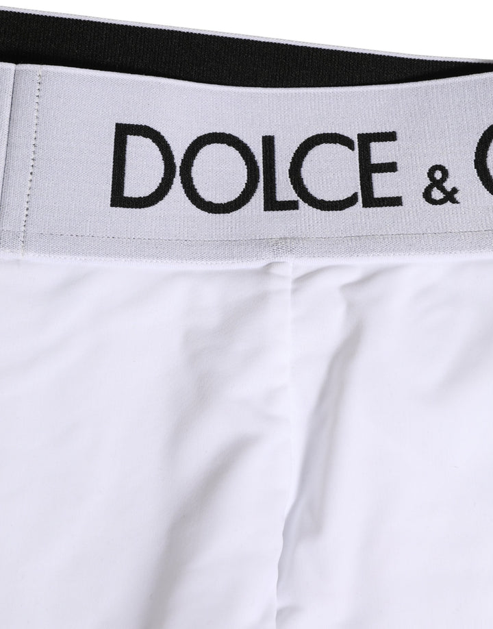 Dolce &amp; Gabbana White Logo Waistband Coulotte Panty Underwear