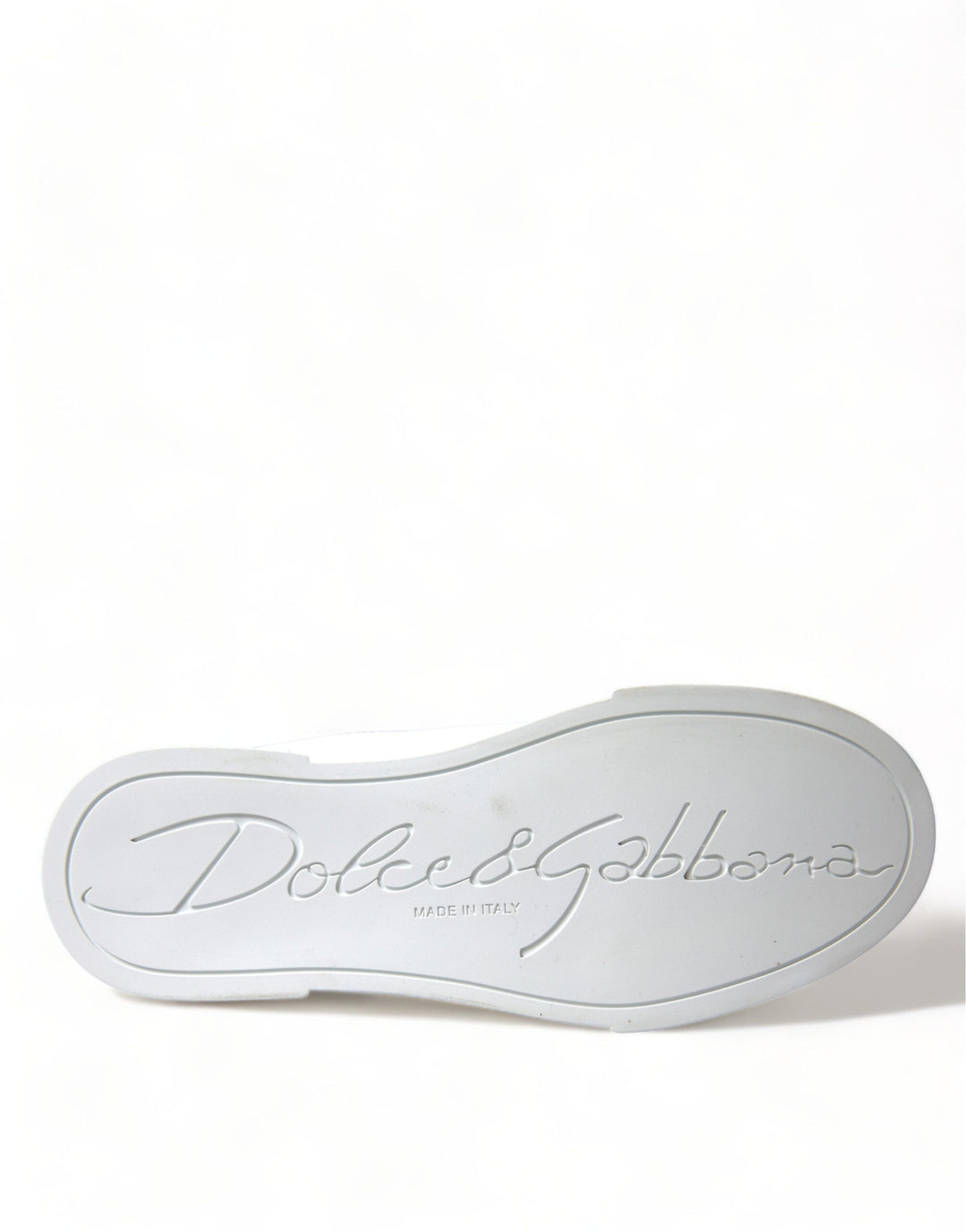 Dolce &amp; Gabbana White Love Patch Portofino Classic Sneakers Shoes