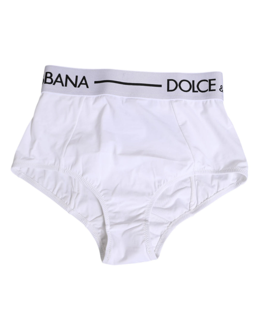 Women’s Dolce & Gabbana White Nylon Logo Waistband Panty Underwear