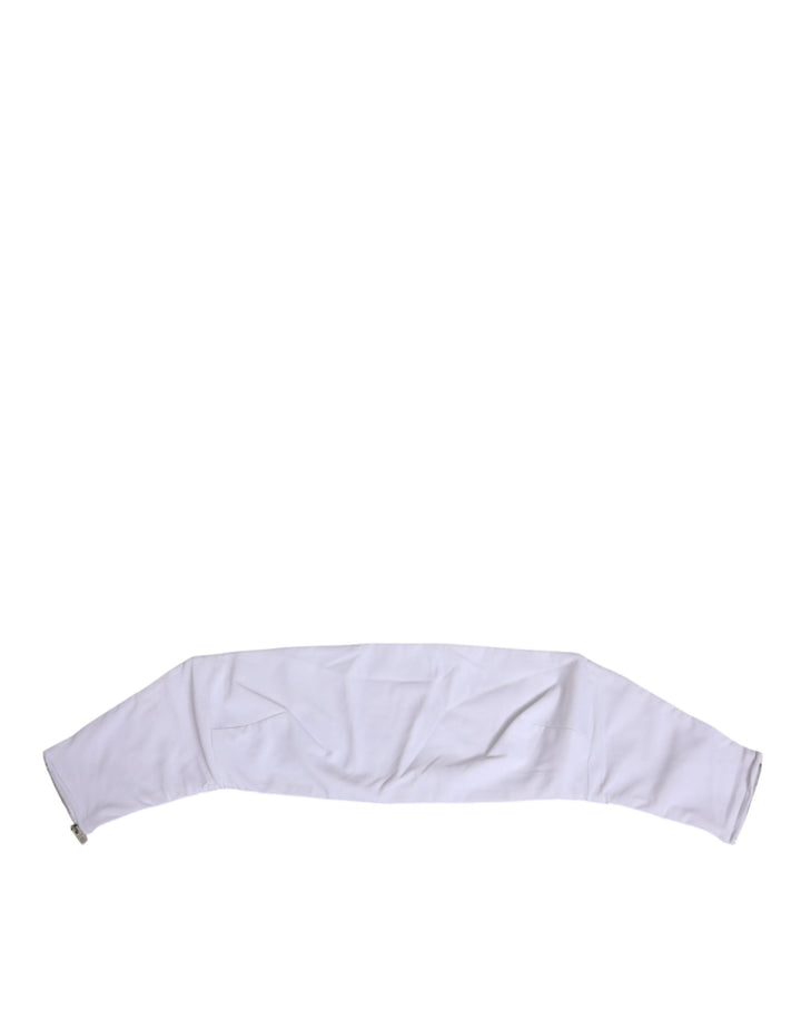 Women’s Dolce &amp; Gabbana White Nylon Strapless Corset Top Underwear
