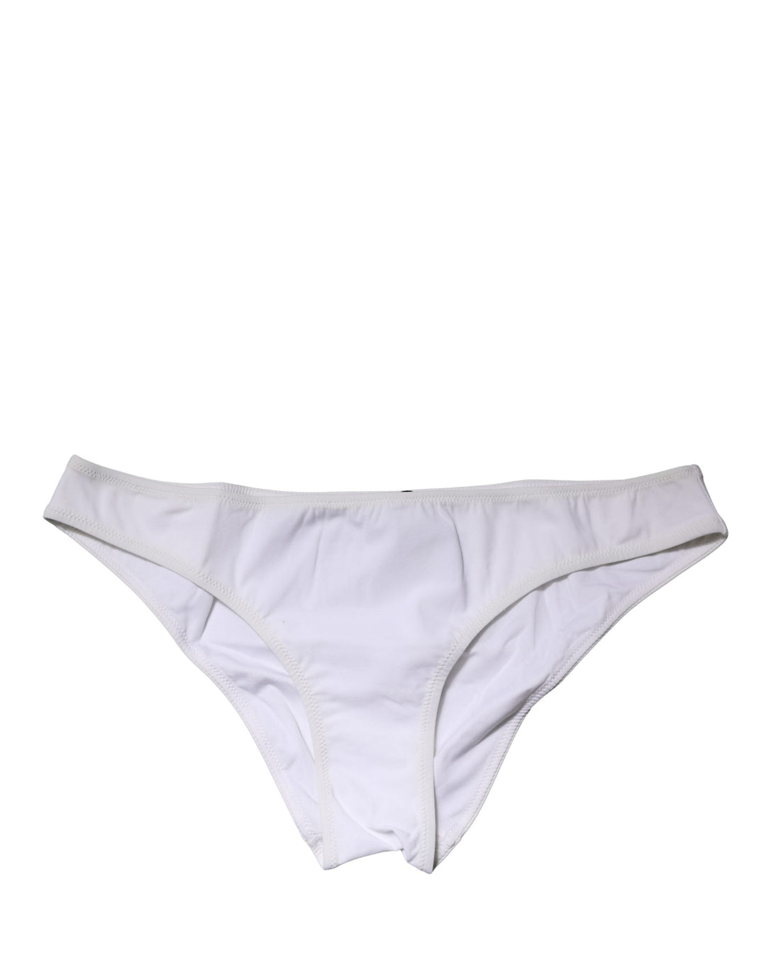 Women’s Dolce &amp; Gabbana White Nylon Stretch Mid Waist Brief Panty Underwear