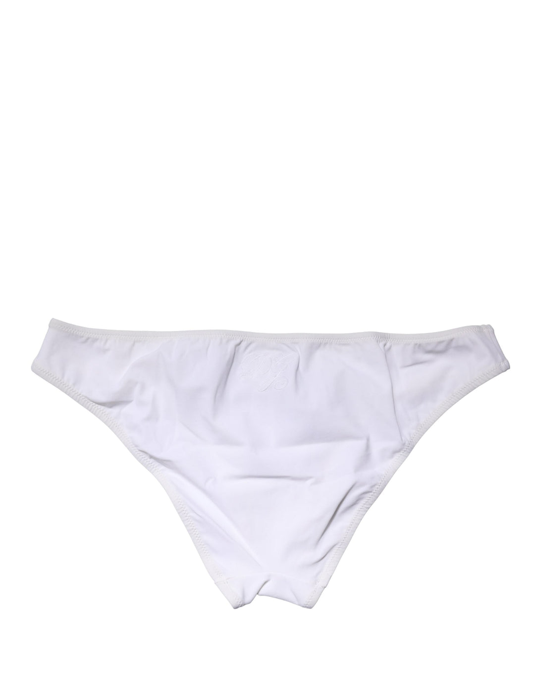 Women’s Dolce &amp; Gabbana White Nylon Stretch Mid Waist Brief Panty Underwear