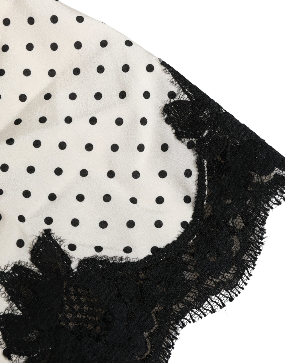 Women’s Dolce & Gabbana White Polka Dot Lace-trimmed Camisole Top Underwear