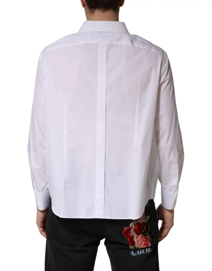 Women’s Dolce &amp; Gabbana White Sartoria Cotton Collared Dress Shirt