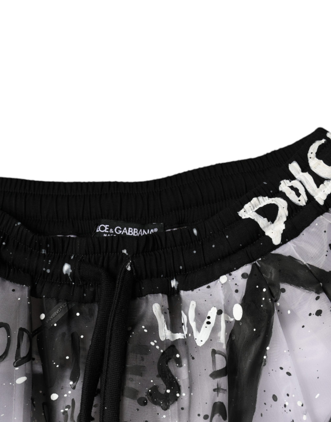 Women’s Dolce &amp; Gabbana White See Through Logo Cropped Cargo Pants