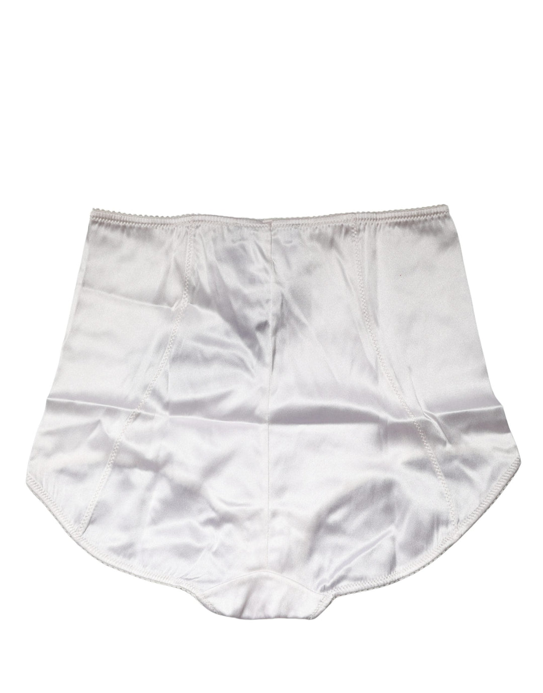 Women’s Dolce &amp; Gabbana White Silk Blend High Waist Girdle Panty Underwear