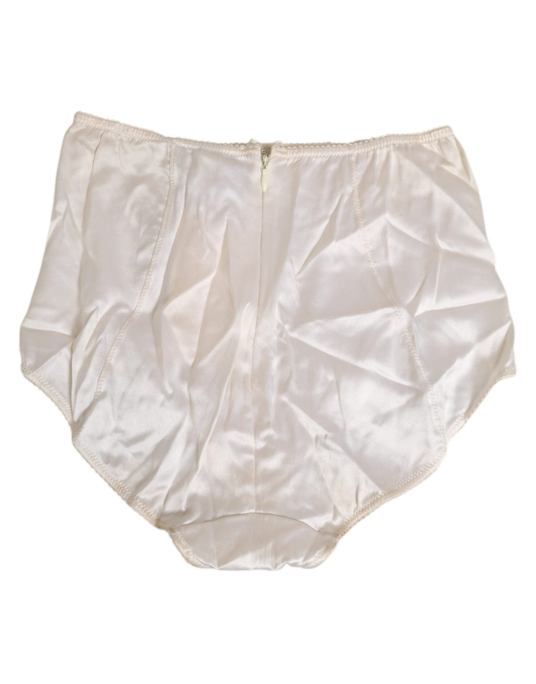 Women’s Dolce &amp; Gabbana off White Silk High Waist Girdle Panty Underwear