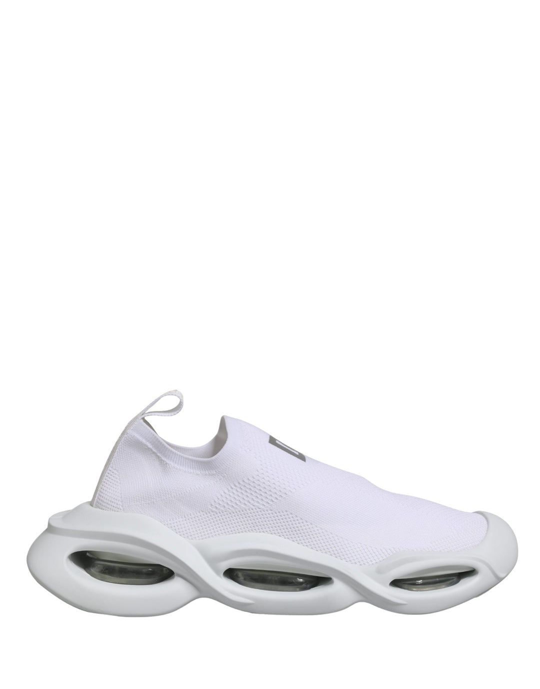 Dolce &amp; Gabbana White Slip On Wave Low Top Sneakers Shoes